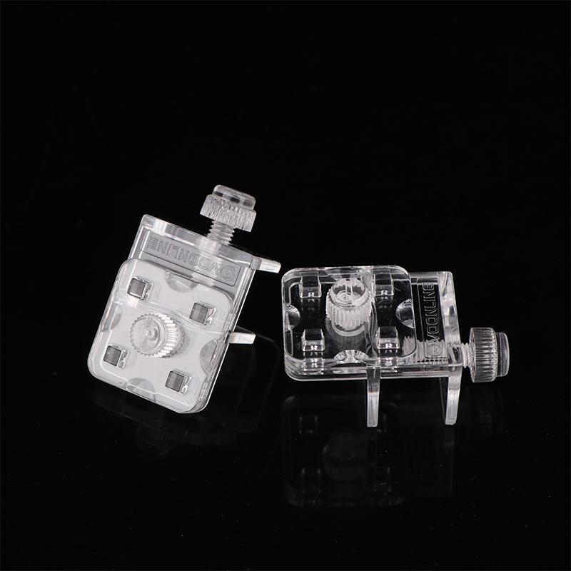 2 Stück Aquarium Schottverschraubung Anti-Sprungnetz Klemme Acryl Transparent Fixierklemme Aquarium Abdeckungsklemmen Aquarienzubehör