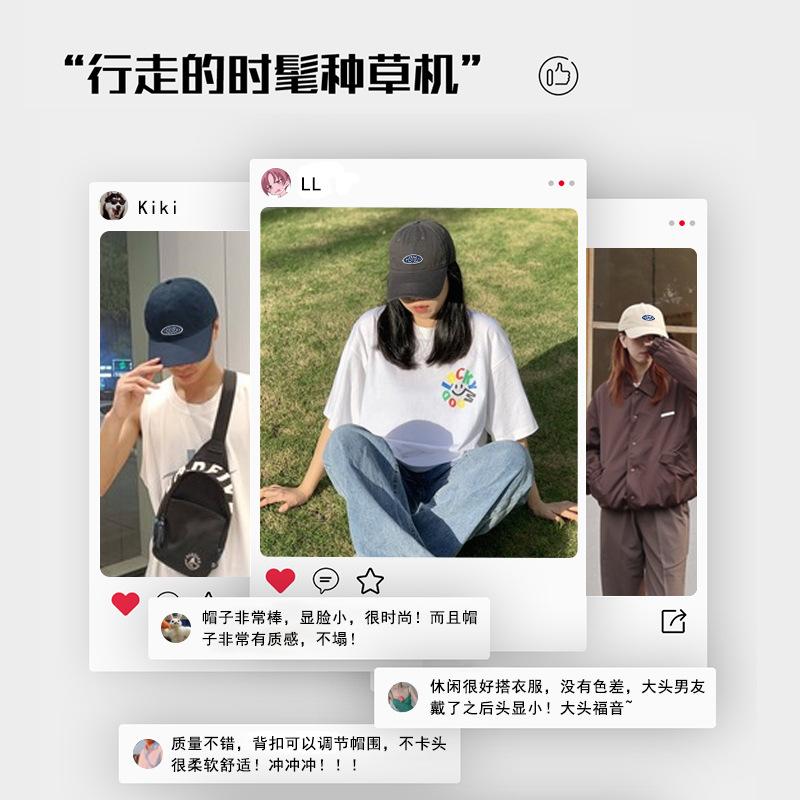 Small head circumference hat men's original self-made trendy brand letter baseball cap small head simple and fashionable face small cap women