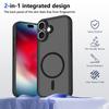 For iPhone 17 Magnetic Case Skin Touch Matte Translucent PC + TPU Anti-Drop Phone Cover