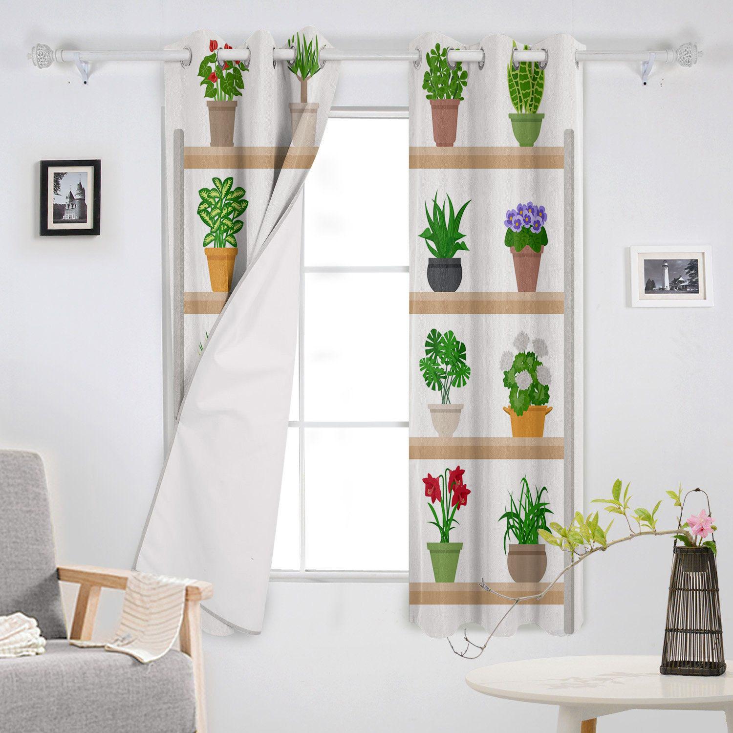 Завод кактус горшок украшения дома шторы товары для дома гостиная спальня занавеска 135W — фото 3