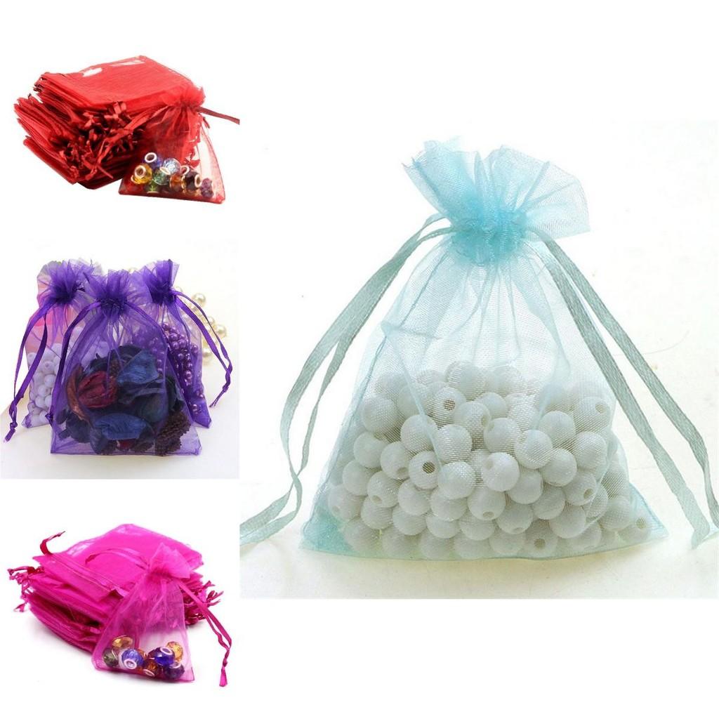 Premium 10 Stück Organzabeutel zum Präsentieren schöner Geschenke bei Hochzeiten und Partys