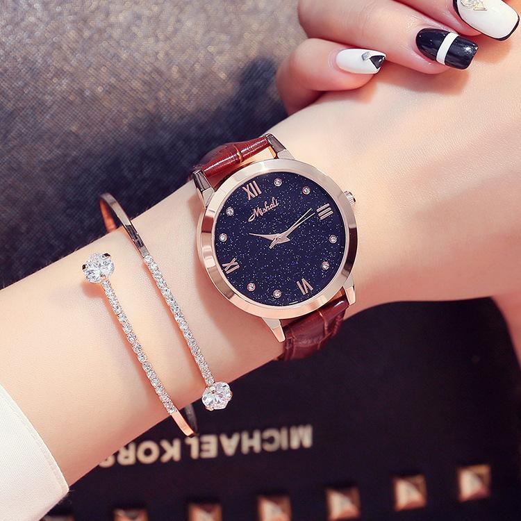 Star Watch Belt Waterproof Women'S Watch Fashion Trend Fashion Watch Women'S Quartz Watch