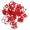 100PCS Chicken Leg Bands 20mm 001 To 100 Numbered Poultry Identification Leg Tags for Chicks Ducks Pigeons Goose Quail