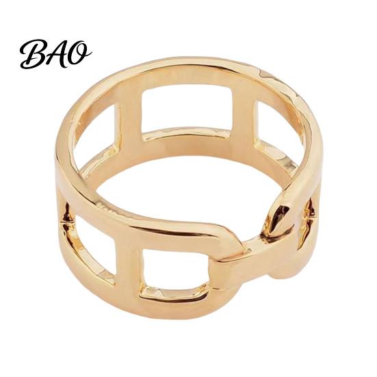 Silk Scarf Ring Chunky Chain Clip for Women, Minimalist Wide Band Statement Buckle Wrap, Fashion Punk Link Shawl Scarves Clasp Dress Accessories