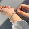 Butterfly Half Bracelet Bracelet Female Mori Fresh Niche Design Butterfly Tassel Double Layer Jewelry Female
