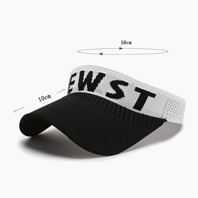 Women's Summer Empty Top Hat Knitted Hat Outdoor Sports Cap Sunshade Sunscreen Spring Summer Peak Cap Sun Visor Hats