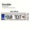 Individuelles Metall-Nummernschild-Schild für Auto Wanddekor Garage Man Cave Geschenk