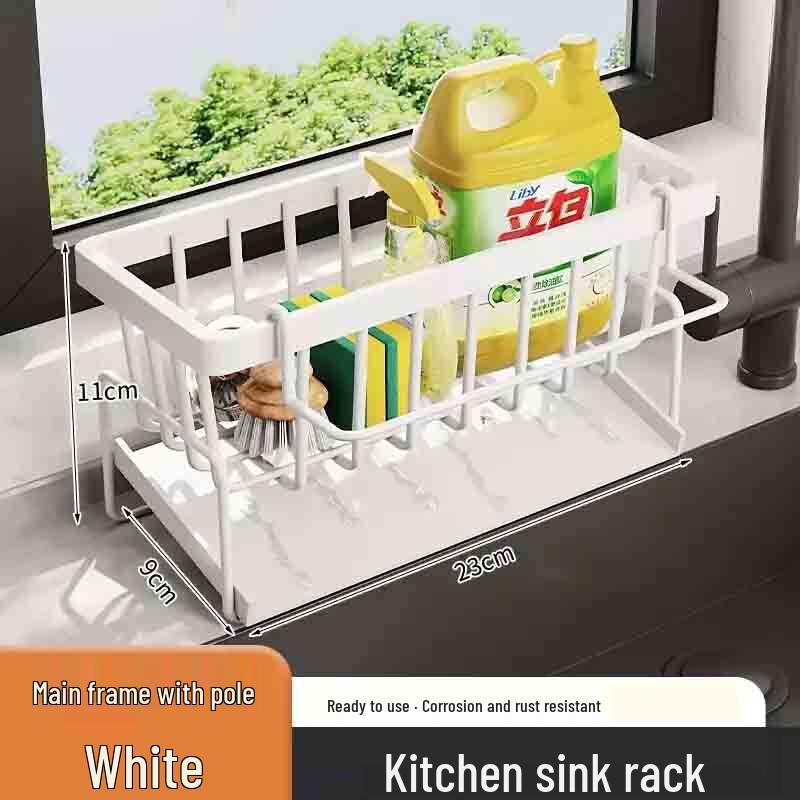 Kitchen Sink Organizer Drain Rack