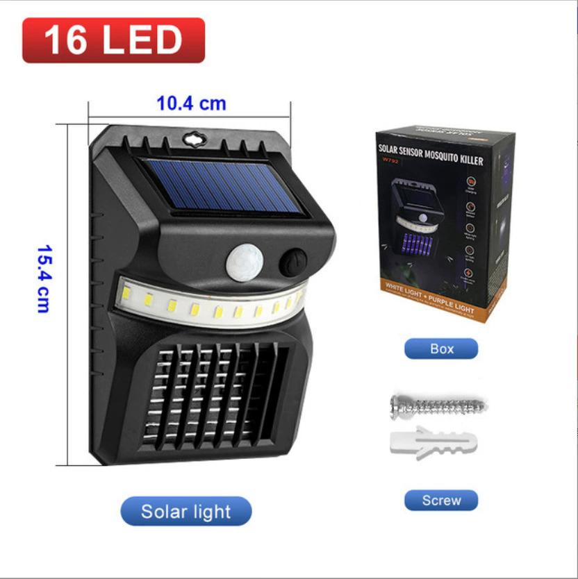 

LED Solar Mosquito Killing Lamp UV Electric Shock Mosquito Killer Human Intelligent Induction Outdoor Waterproof Wall Lights W792