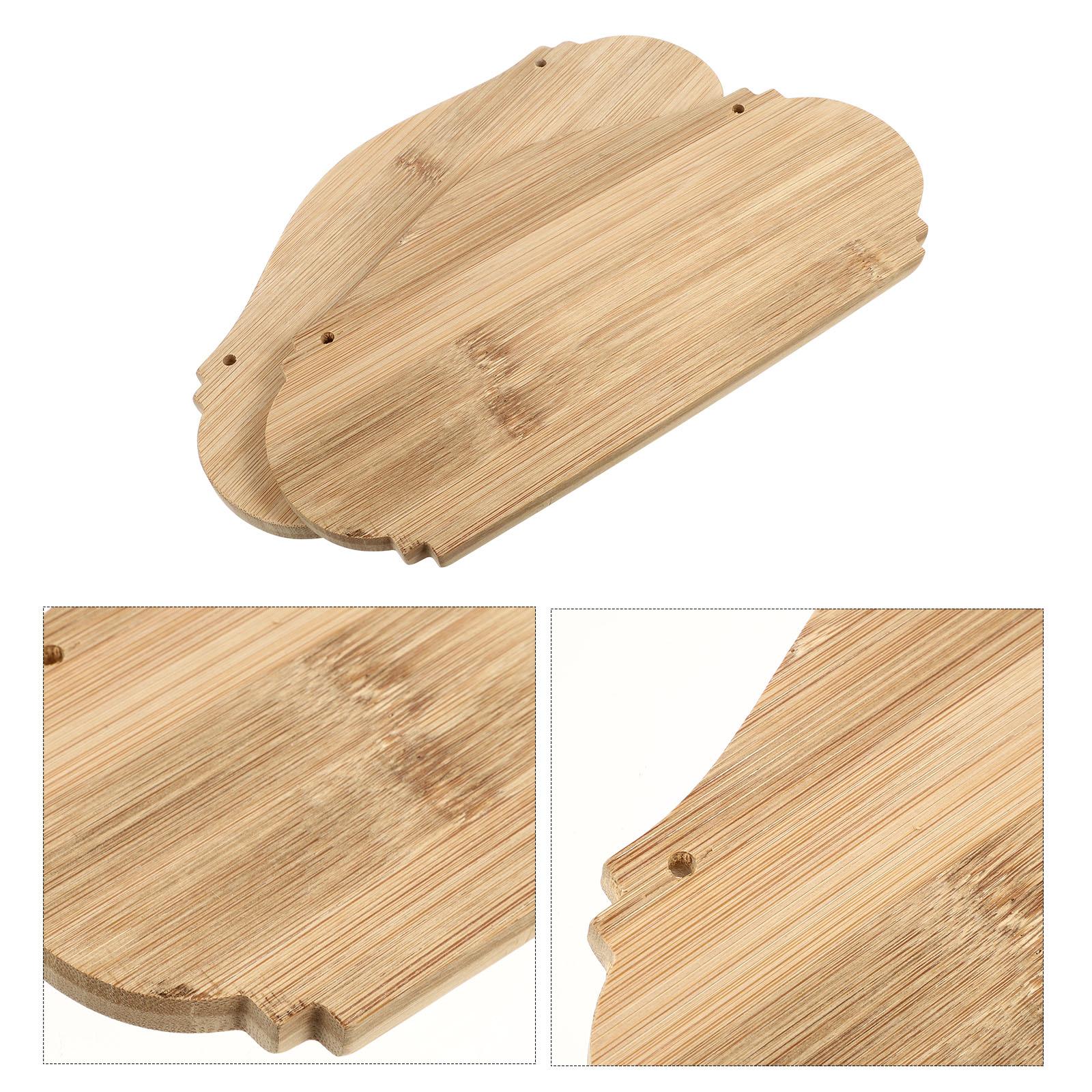 

2 шт. Креативный бамбуковый дверной знак своими руками, приветственная подвесная бирка для магазина (Цвет дерева) Бамбуковые знаки Пустые знаки 25x12.5cm