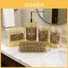 Modern Glass Soap Dispenser And Toothbrush Holder With 300ml Capacity For Bathroom Decor