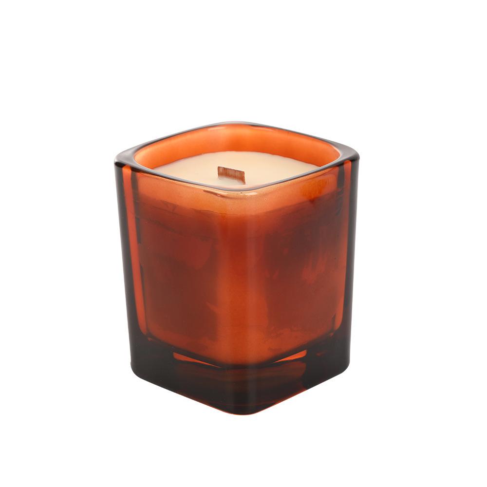 New Square Glass Soy Wax Scented Candle Home Creative High-end Scented Candle Decoration