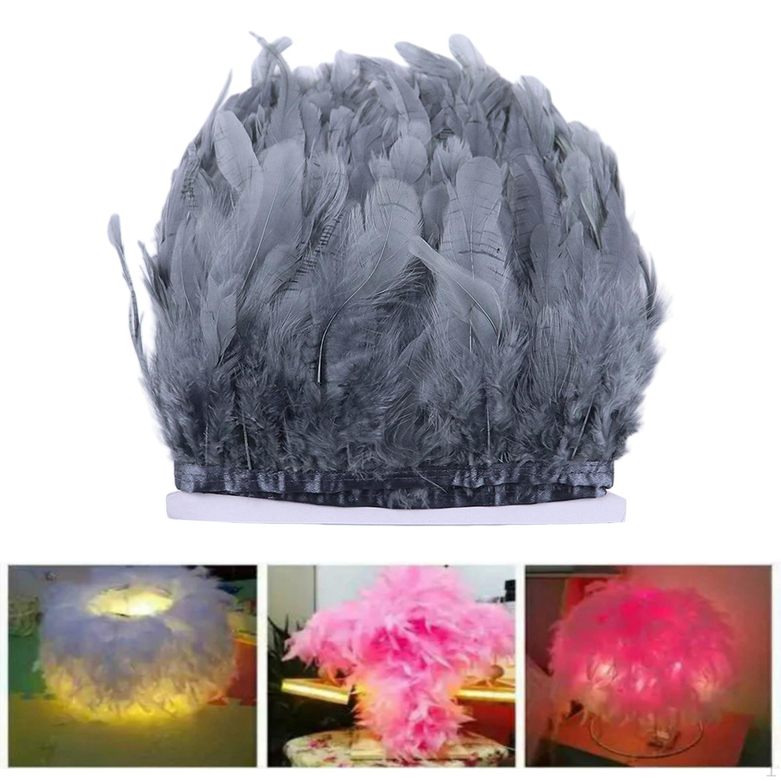 

2 Yard Hen Fringe Ribbon Fascinator Diy Costume Millinery Dress Wedding Party Embellishment сірий колір