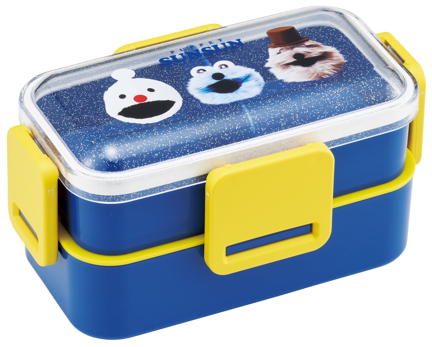 

Skater Puppet Sunsun 600ml Soft Bento Box with Domed Two Made in Japan PFLW4-A, Lid, Tiers,