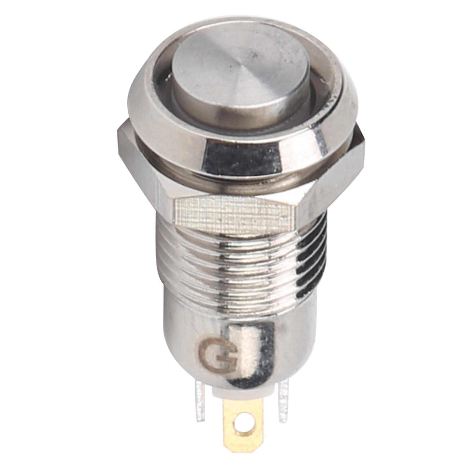 

8mm Push Button Switch IP65 Waterproof Stainless Steel Push Button Start Switch 3VBlue синій