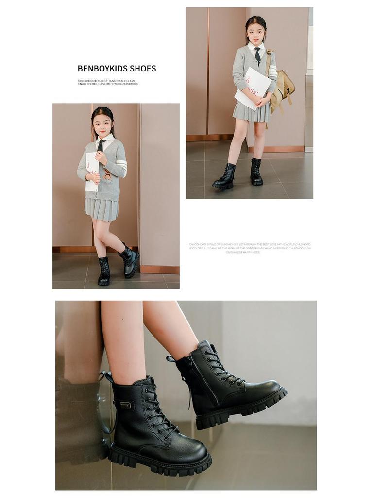 2025 New Girls' Martin Boots: Autumn/Winter Korean British Style Short Boots