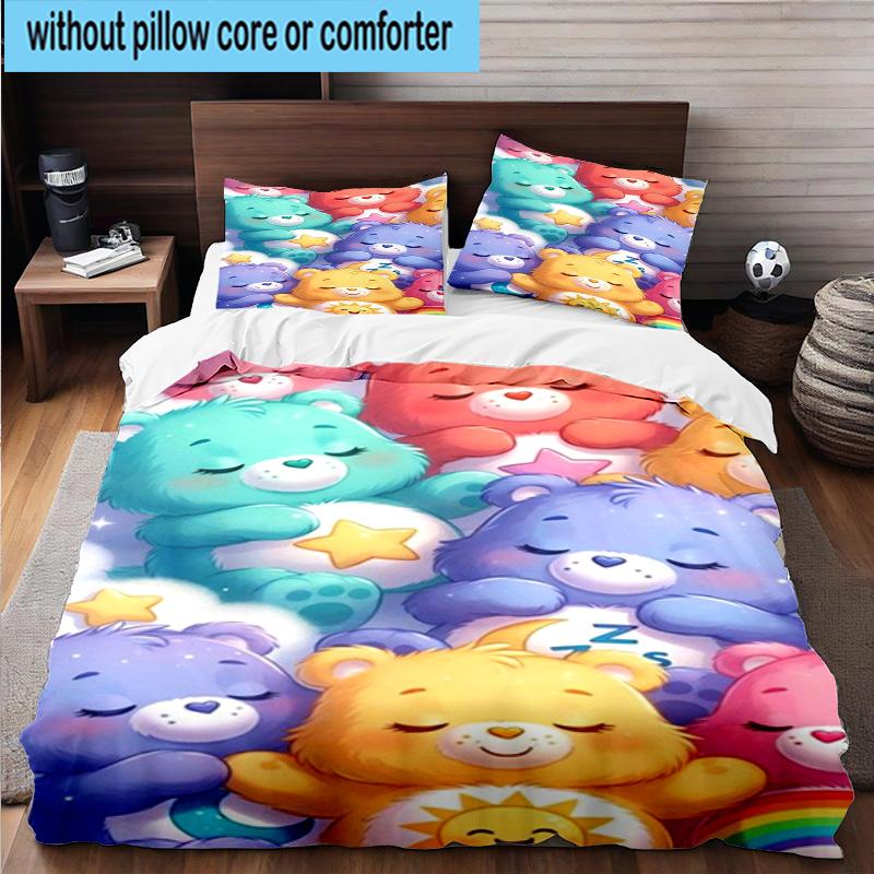 3PCS Love Bears Cozy Night 3pcs Bedding,Including 3PCS Duvet Cover And 2pcs Pillowcases Perfect for Christmas,Ideal for Bedroom, Dormitory