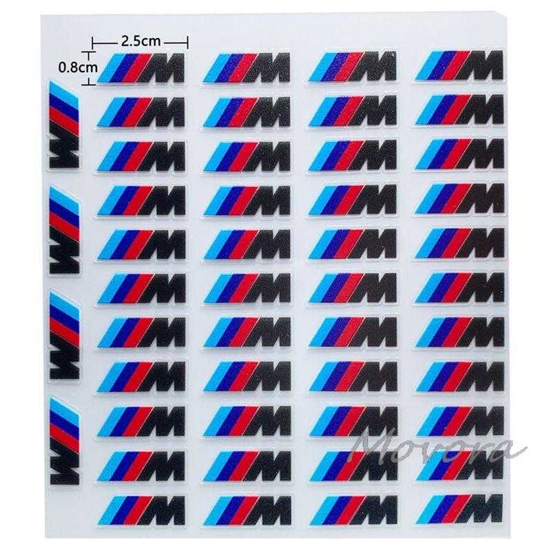 For BMW M X1 X3 Car Decoration Strip Trunk Relief Stickers Decals For Bmw M Power Performance E28 E30 E34 E36 E46 E60 E90 F84 F87 X1 X3 X5 X6