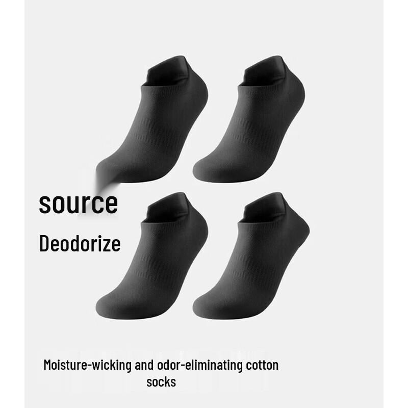 

Beneunder Men s Athletic Short Cotton Socks (4-Pair Pack)