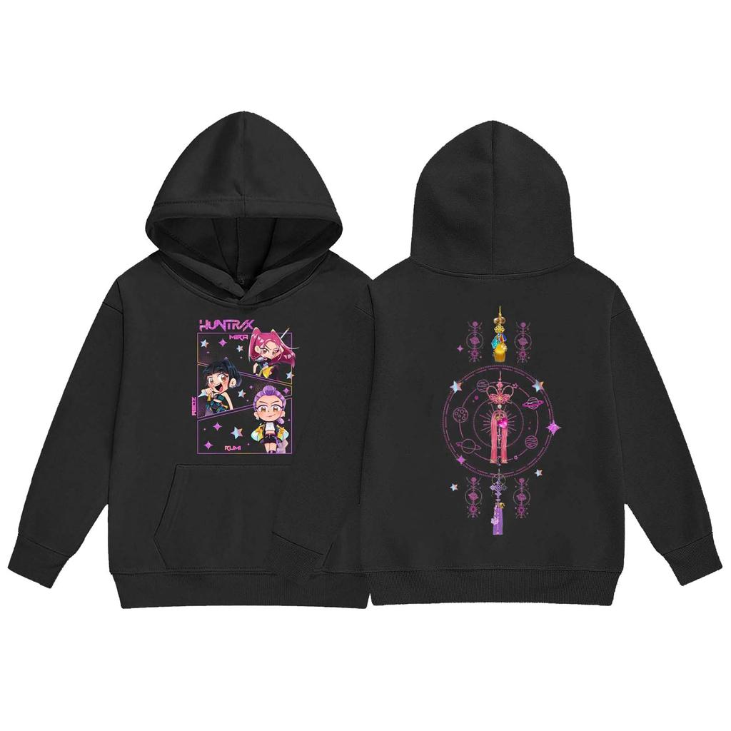 Kinder Freizeitmode Kapuzenpullover, Bedruckter Lockerer Hoodie und Freizeithose Zweiteiliges Set