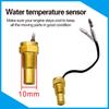 HD Digital LED Water Temperature Gauge Meter for Car 0-120 Celsius Degree +1/8NPT Water Temp Sensor 10mm with Alarm 12V 24V