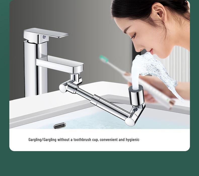 Rotatable Mechanical Faucet Extender - Anti-splash Multifunctional Spout Head