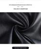 2026 New Women's PU Leather Wide-Leg Shorts, Elastic Waist & Slimming Base Layer, Plus Size Bootcut Pants for Spring/Autumn.