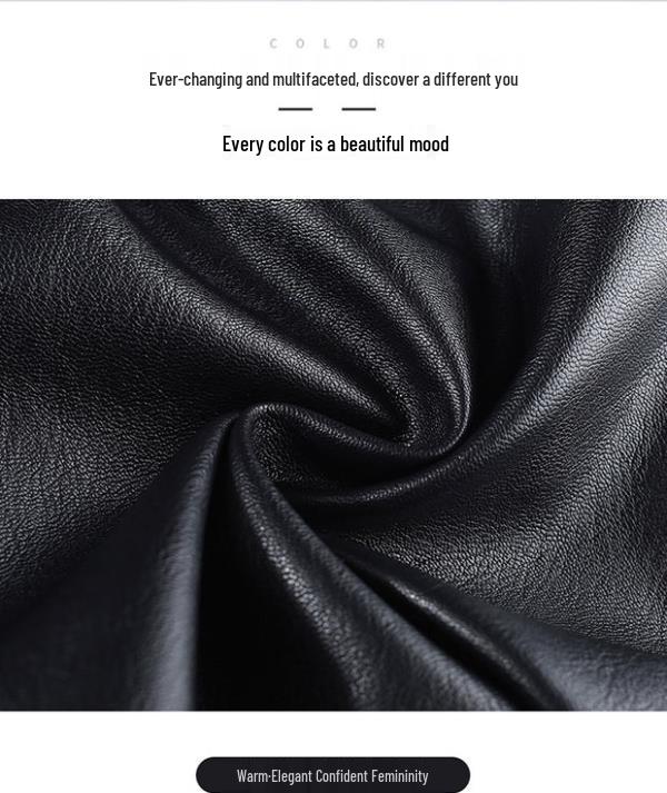 2026 New Women's PU Leather Wide-Leg Shorts, Elastic Waist & Slimming Base Layer, Plus Size Bootcut Pants for Spring/Autumn.