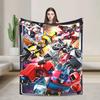 Warm Soft Blanket Travel Office Cartoon T-Transformers Autobots Bedding Throws Anime  Flannel Bedspread For Couch Sofa Bed Cover