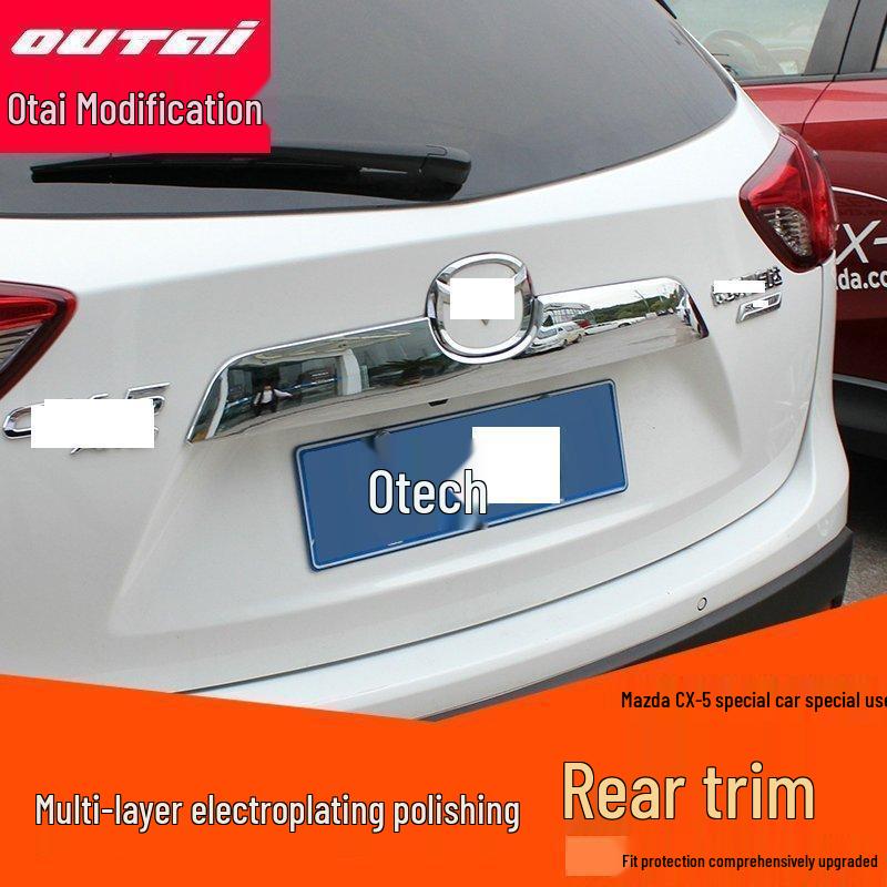 Mazda CX-5 Custom Trim: Front & Rear Grille Bright Strips
