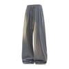 Men's Summer Loose Wide-Leg Textured Drawstring Pants