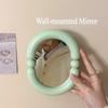 Irregular Pink Decorative Wall Mirror Korean Style Wall Mounted Mirror Makeup Mirror for Dormitory Desktop Room Decor Wholesale