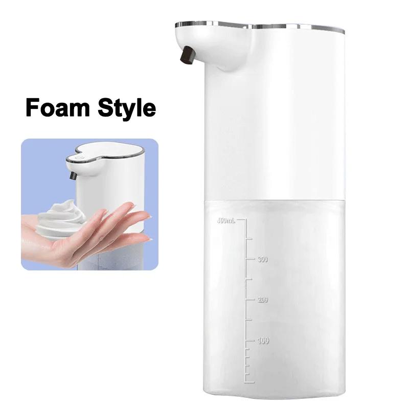 Automatic Foam Soap Dispensers 400ml 4-Gears Bathroom Smart Washing Hand Machine USB Rechargeable Touchless Hand Sanitizers