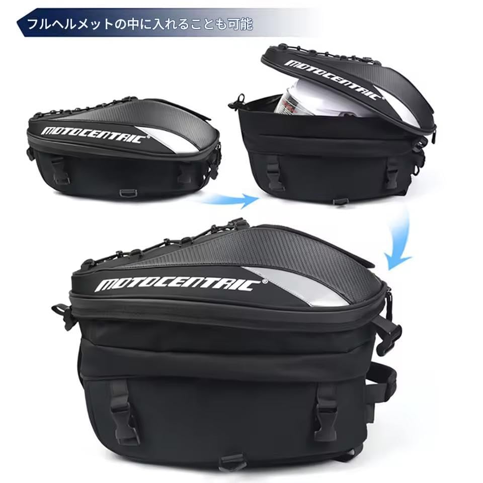 zmart Motorcycle Back Seat Waterproof Tail Rear Seat Multifunctional Motorcycle Helmet Moto Rider Backpack Bag, Bag, Bag, Bag,