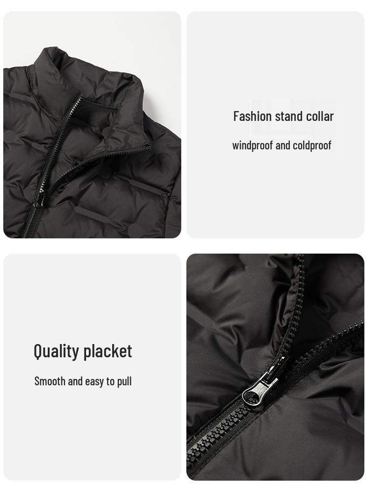 Autumn/Winter 2024 High-End Windproof Jacket with Three-Proof Fabric & 90% White Duck Down Liner for Couples