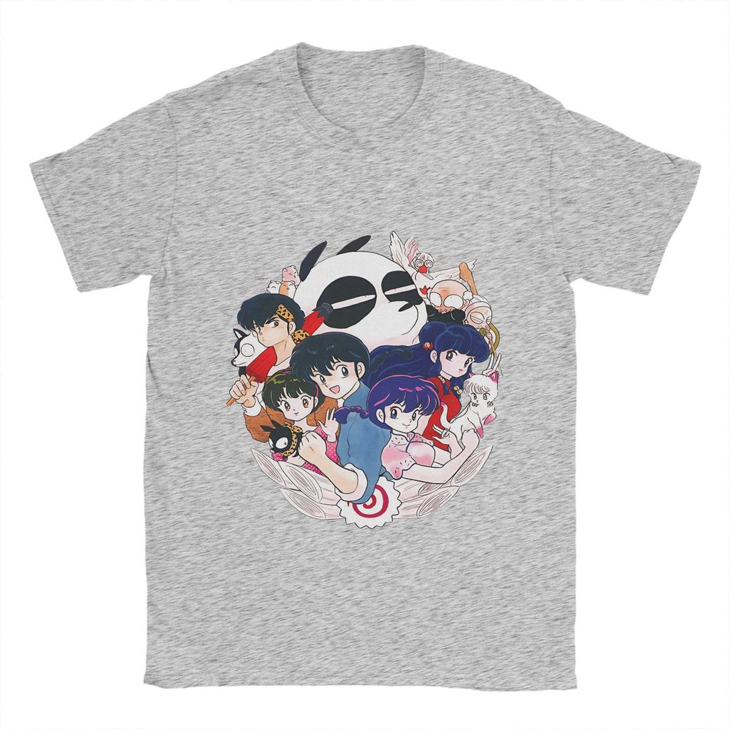 Novelty Ranmas 1/2 Panda T-Shirt Men Crewneck 100% Cotton T Shirt Short Sleeve Tees Gift Idea Clothes