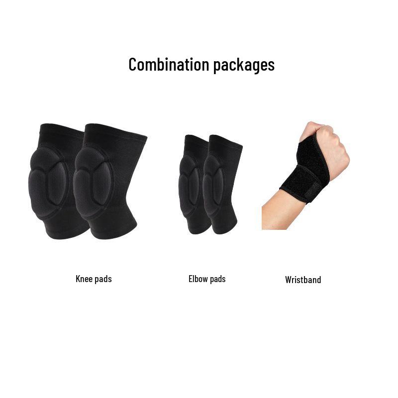 Sponge Knee Pads for Volleyball, Yoga, Roller Skating and Dance - Anti-Collision, Shock Absorption, Anti-Fall Protective Gear