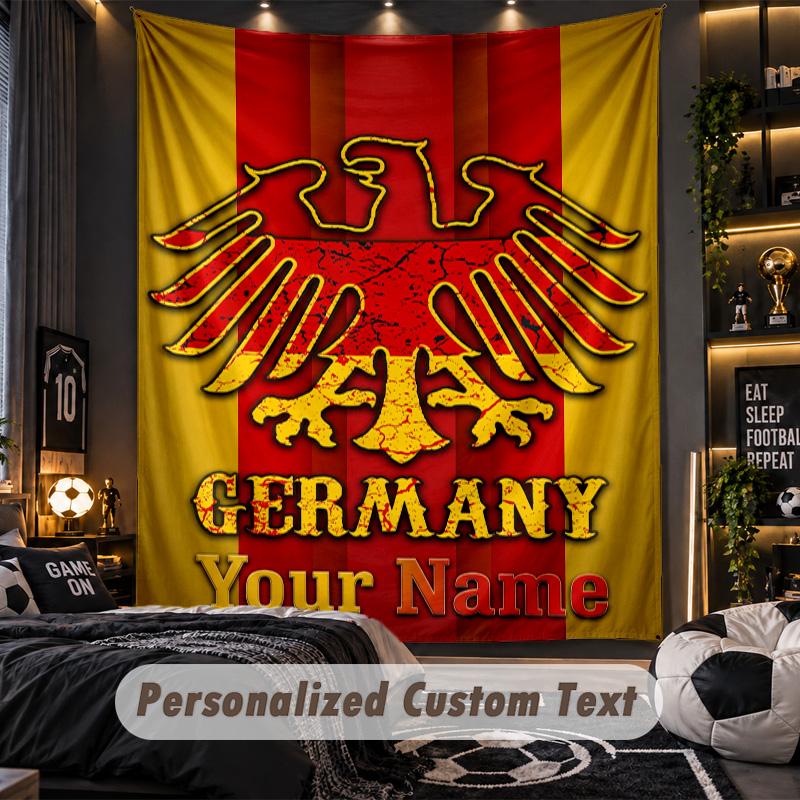 TapestryEintracht Frankfurt Custom Name Text Personalized Wall Hanging Tapestry Home Wall Decor