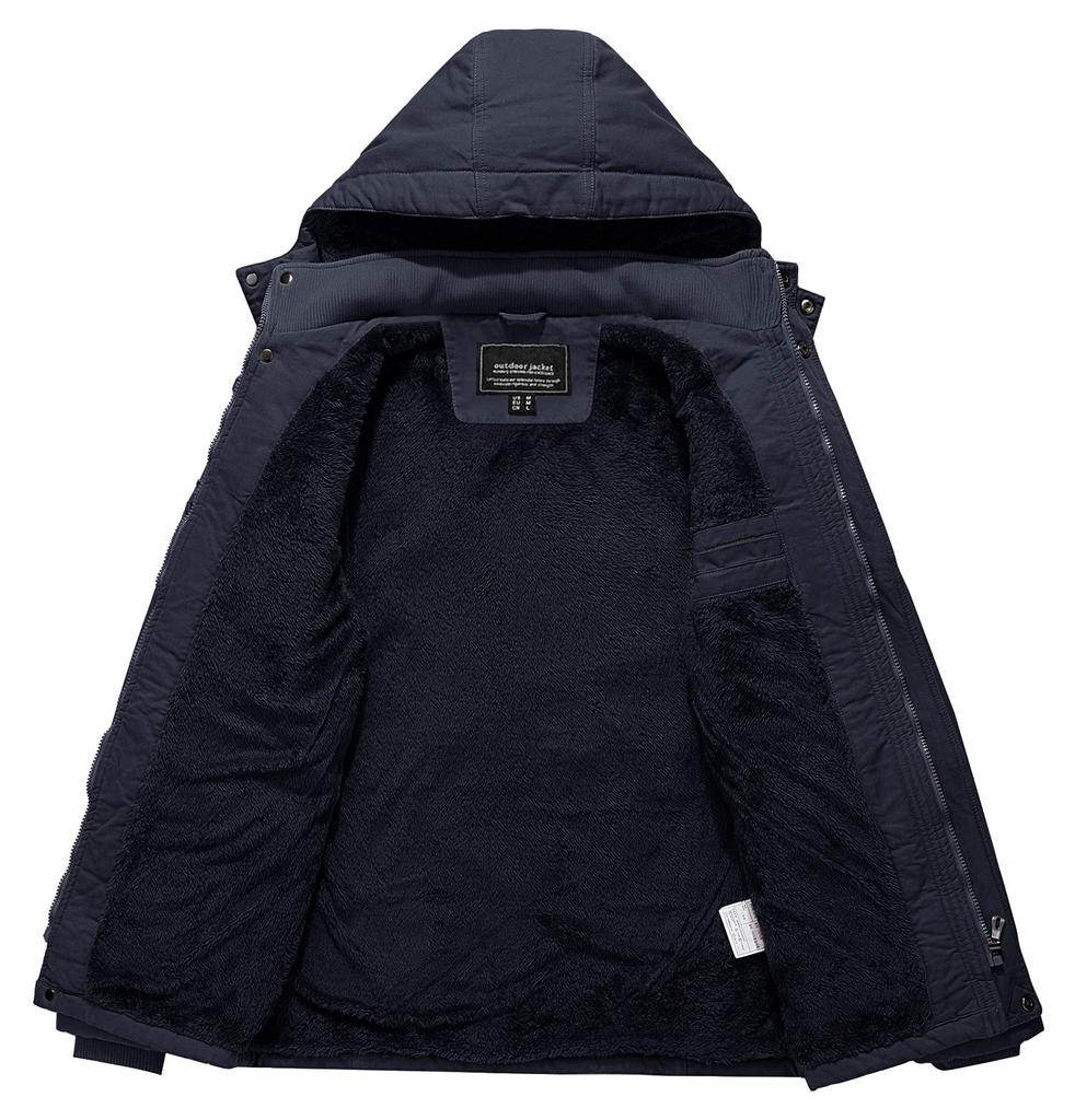 Outerwear Winter Cold Protection Fleece Lining Blouson Large Size Military Jacket Mountain Climbing Cargo Jacket Outdoor Wear Work Wear Mod Coat