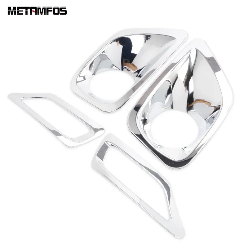 Accessories For Toyota RAV4 RAV 4 2013 2014 2015 Chrome Front Rear Fog Light Lamp Cover Trim Foglamp Bumper Foglight Protector