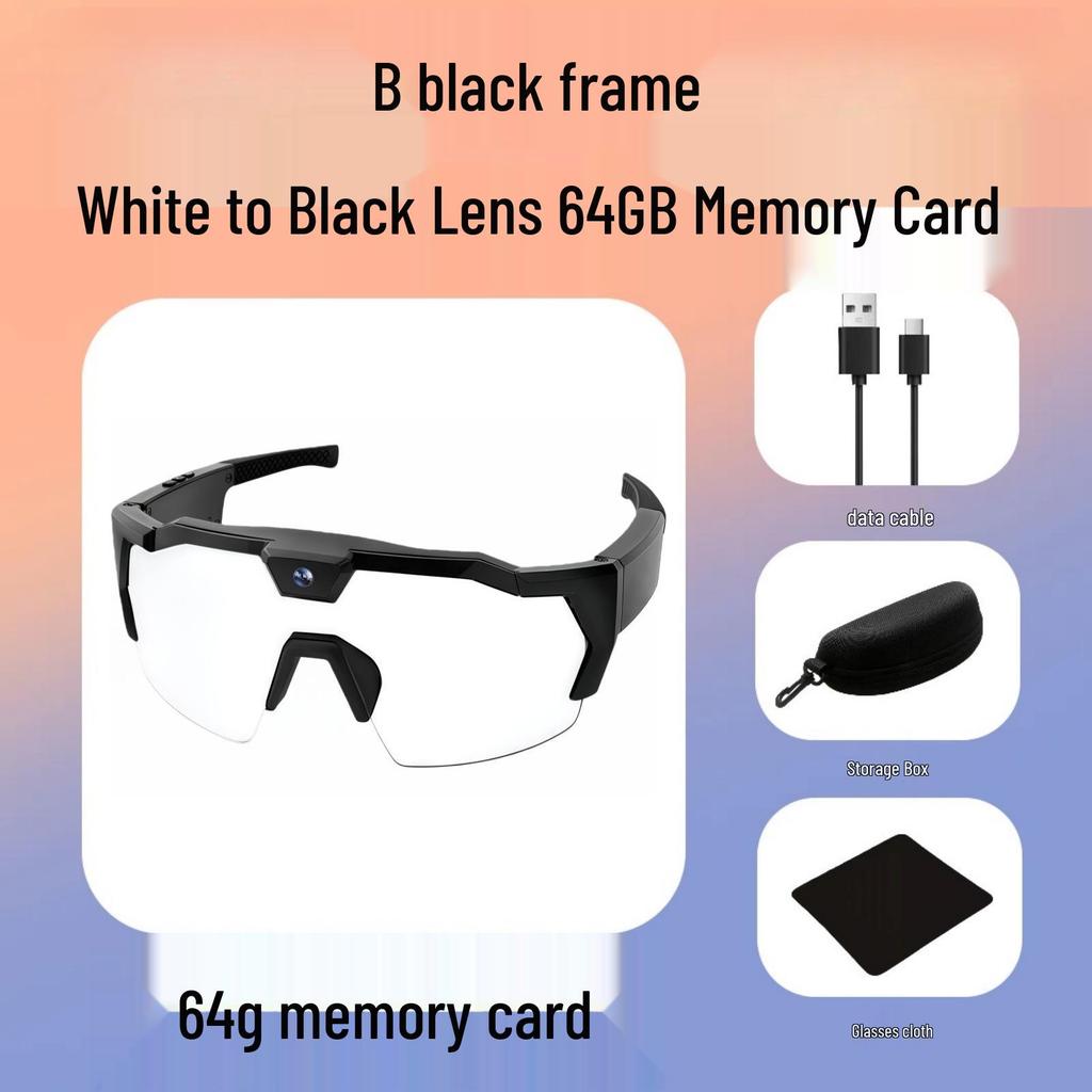 Cycling Smart Glasses with Built-In Camera for Outdoor Photo and Video Recording