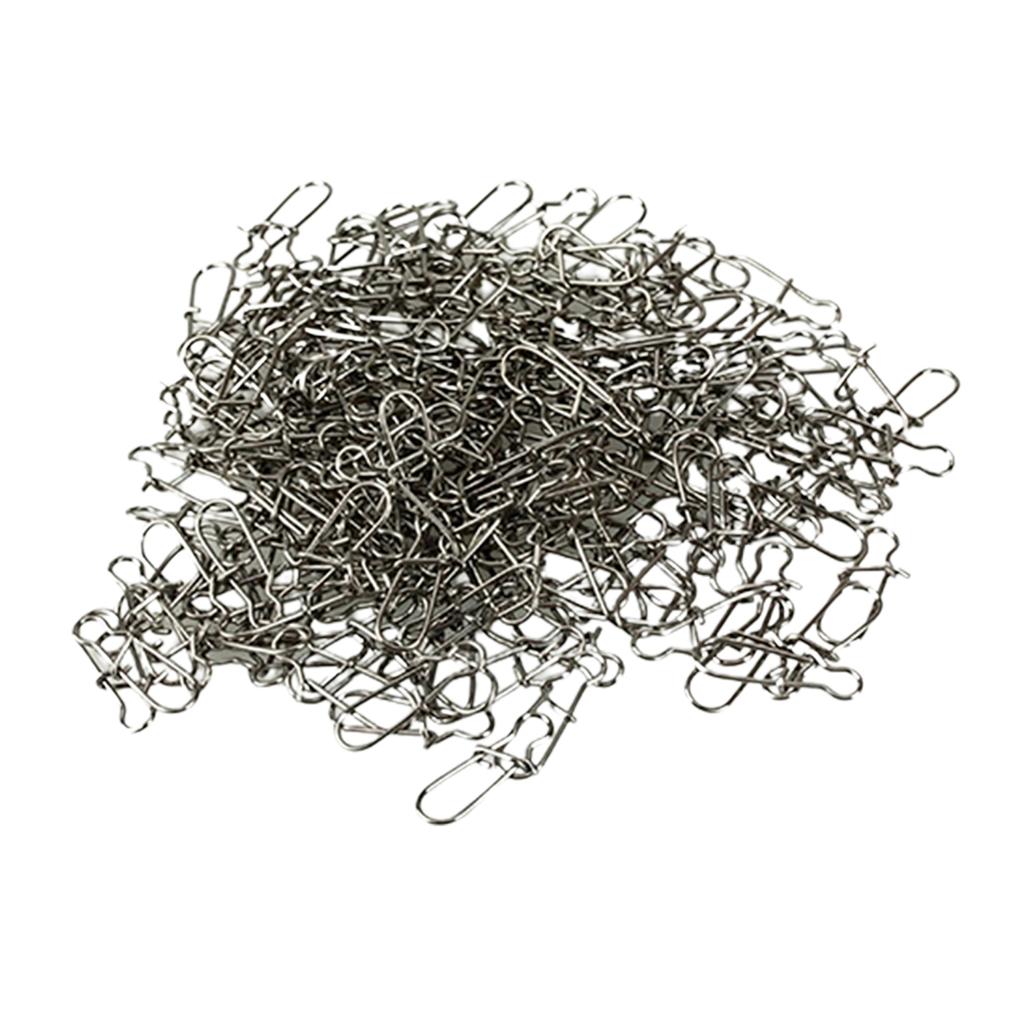 100 יחידות מכשירי דיג 15/17/22 מ"מ מחברי סנאפס מוצקים מסתובבים מפלדת אל חלד