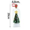 Recordable Christmas Tree Message Bottle Xmas Holiday Keepsake Christmas Props Snowy Scene In Nostalgic Bottle