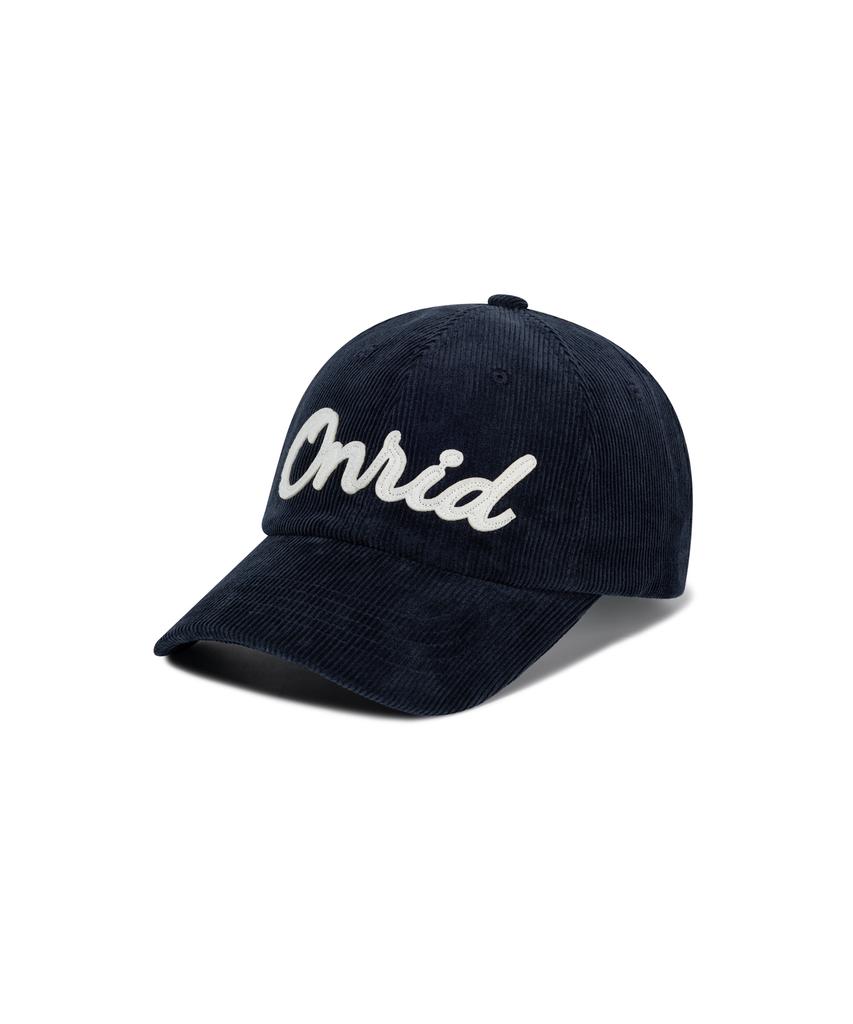 ONRIDPROJECT Applique Logo Corduroy Ball Cap - Navy