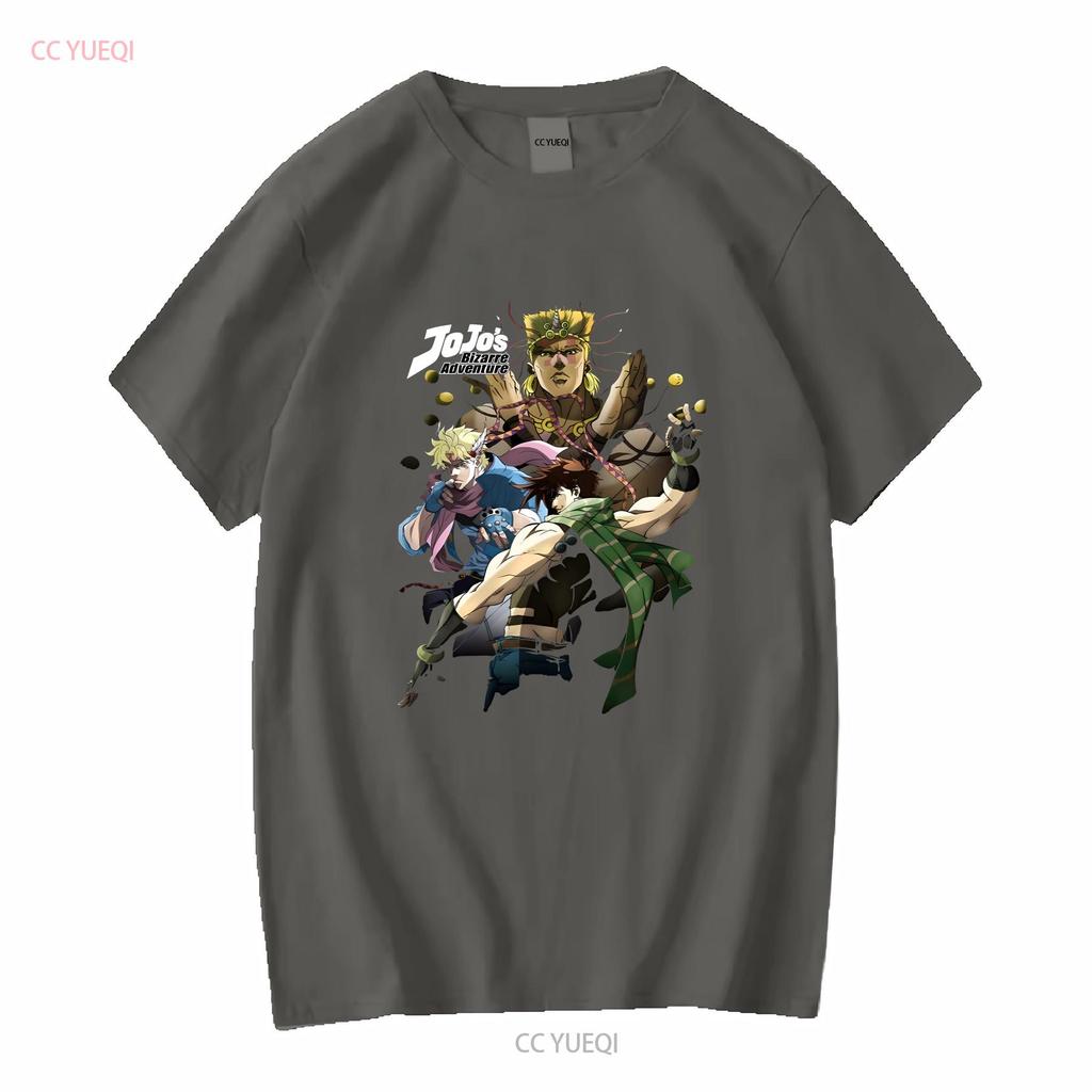 Jojos Bizare Adventure Adult New T Shirt Joseph Joestar Collage of Characters long or short sleeves vintage Washed Stretched