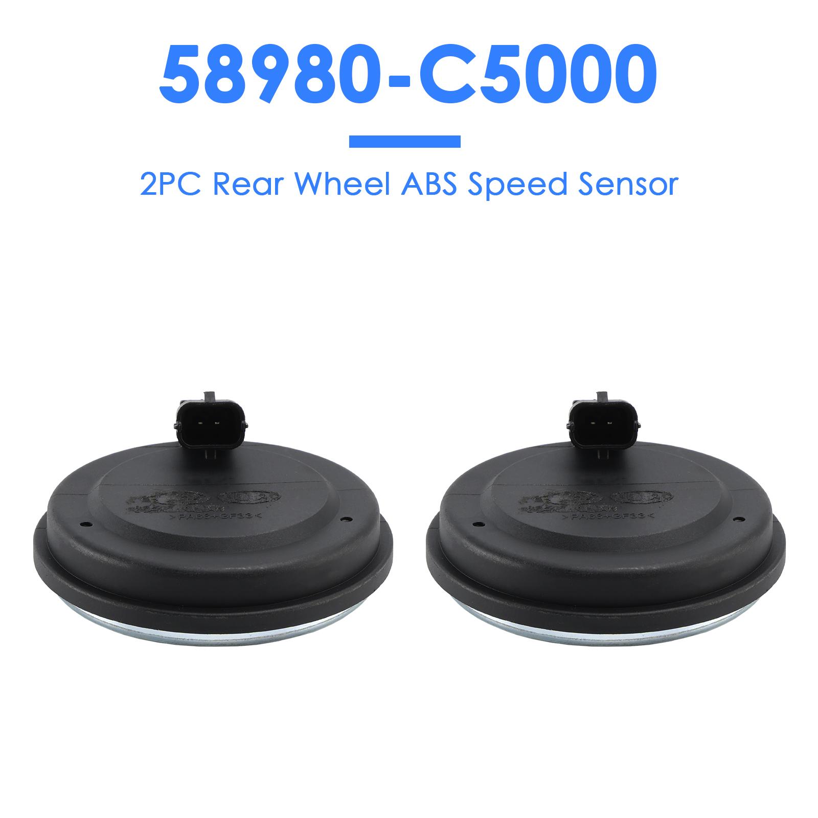 2PC Rear Wheel ABS Speed Sensor for Kia Sorento 2016-2020 58980-C5000