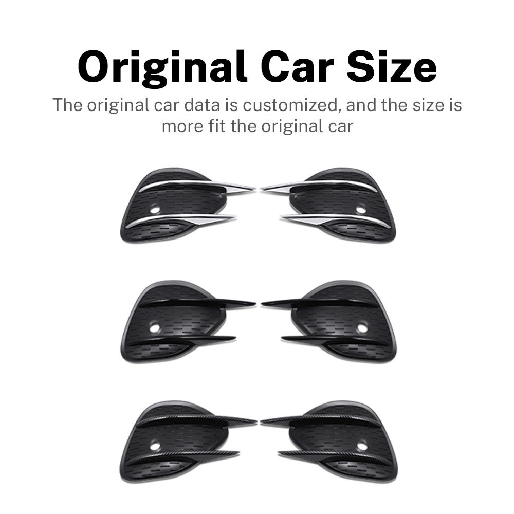 Front Bumper Splitter Grill for Mercedes-Benz GLC Class X254 GLC260 GLC300 2025 2025 Carbon Fiber Abs Fog Light Cover Accessorie