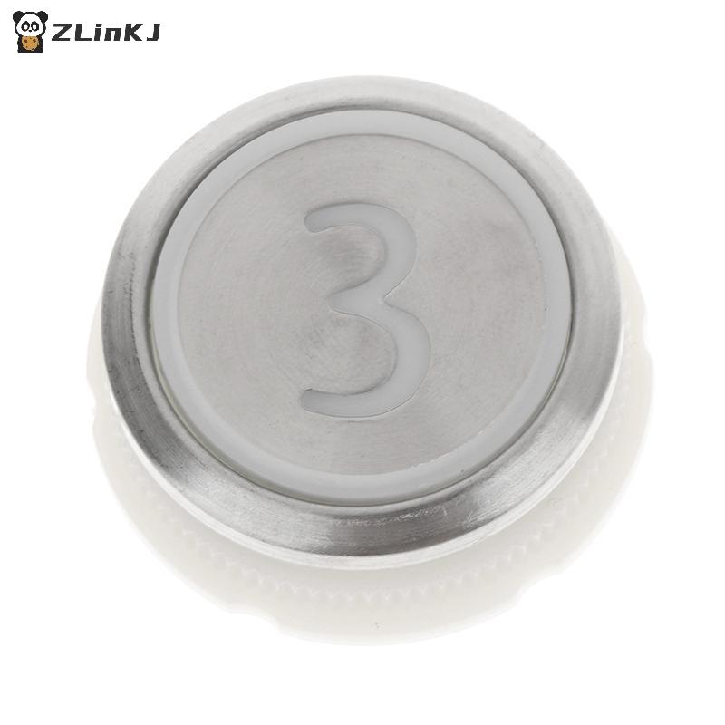 1PCS Elevator Buttons For Round Stainless Steel Elevator Buttons / Digital 1-6 Buttons / Up Buttons / On/Off Buttons
