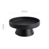 Round Ceramic Pasta Steak Plate Salad Bowl Soup Basins Cooking Plate Kitchen Solid Color Tableware High Foot Snack Desserts Tray