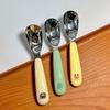 Spoon Kawaii Household Fall Prevention 304 Stainless Steel Baby Children Complementary Food Spoon Tableware Girl